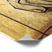 Mein Geburtstagsgeschenk für mein Ehemann | Brief  Poster (Ecke)