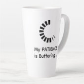 Mein Gedächtnis knöpft Latte - Funny Coffee Tasse (Rechte Ecke)
