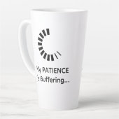 Mein Gedächtnis knöpft Latte - Funny Coffee Tasse (Linke Ecke)