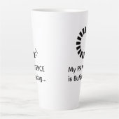 Mein Gedächtnis knöpft Latte - Funny Coffee Tasse (Vorderseite)