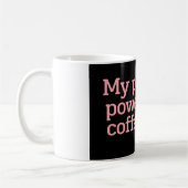 Mein Geduld, nur durch Kaffee angetrieben, lustige Kaffeetasse (Links)