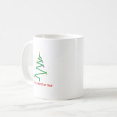 Mein Geek Christmas Tree Kaffeetasse (Vorderseite Links)