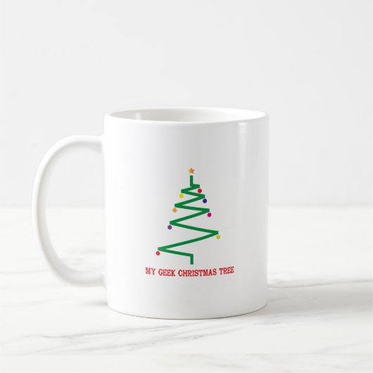 Mein Geek Christmas Tree Kaffeetasse (Links)