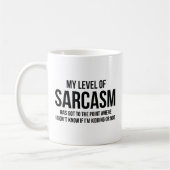 Mein Gehalt an Sarcasm-Kaffee-Tasse Kaffeetasse (Links)