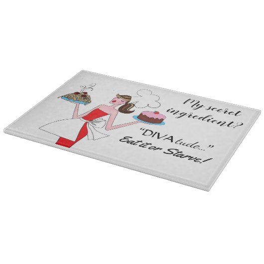 "Mein geheimer Zutat ist DIVAtude!" Schneidebrett (Ecke)