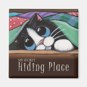 Mein geheimes Versteck - Katzen-Magnet Magnet