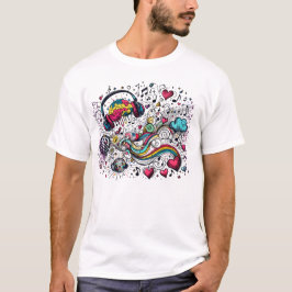 MEIN Gehirn auf Musik - Fühle den Beat T-Shirt