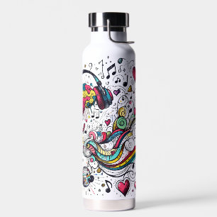 MEIN Gehirn auf Musik - Fühle den Beat Trinkflasche