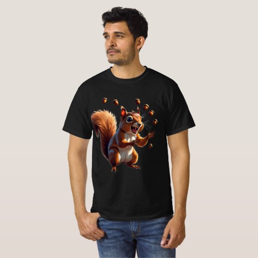 Mein Gehirn hat ein Eichhörnchen-Problem: Funny Ei T-Shirt (Vorne ganz)