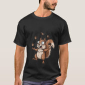 Mein Gehirn hat ein Eichhörnchen-Problem: Funny Sq T-Shirt (Vorderseite)
