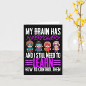 Mein Gehirn hat Superkräfte Epilepsie Awareness Su Karte (Gelbe Blume)