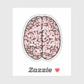 Mein Gehirn hat zu viele Tabs, Gehirntabellen, Wis Aufkleber (Blatt)