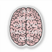 Mein Gehirn hat zu viele Tabs, Gehirntabellen, Wis Aufkleber (Vorderseite)