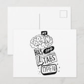 Mein Gehirn hat zu viele Tabs geöffnet Classic Postkarte (Vorne/Hinten)