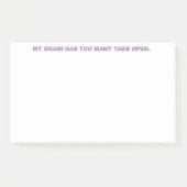 Mein Gehirn hat zu viele Tabs geöffnet. Post-it Klebezettel (Vorderseite)