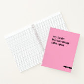 Mein Gehirn hat zu viele Tabs Open Funny Custom Notizblock (Innenseite)