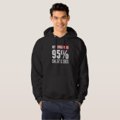 Mein Gehirn ist 95 Cheat Codes Coder Programmierer Hoodie (Vorne ganz)