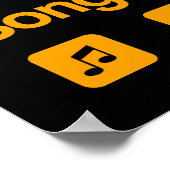 Mein Gehirn ist zu 99,9% Texte von Liedtexten Poster (Ecke)