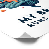 Mein Gehirn läuft auf SQL – Data Team Poster (Ecke)