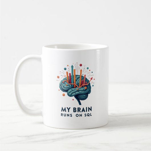Mein Gehirn läuft auf SQL Kaffeetasse (Links)