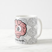 Mein Gehirn tut weh Kaffeetasse (VorderseiteRechts)