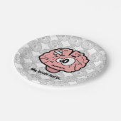 Mein Gehirn tut weh Pappteller (Schrägansicht)