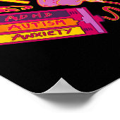 Mein Gehirn wird von Aaa Adhd Autismus Angst anget Poster (Ecke)