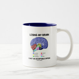Mein Gehirn zu verlieren ist keine akzeptable Opti Zweifarbige Tasse