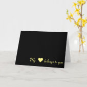Mein ♥ gehört dir, Karte (Gelbe Blume)