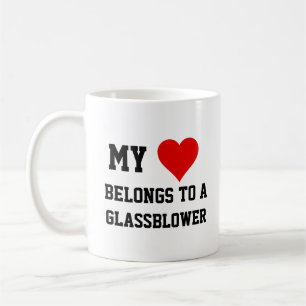 Mein gehört einem Glasbläser  Kaffeetasse