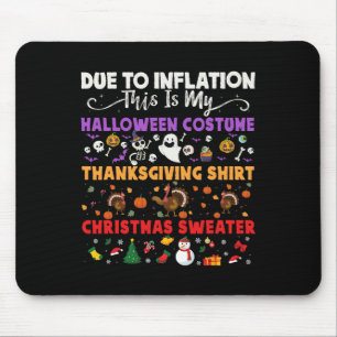 Mein geiles Halloween-Erntedank Ugly Costume Mousepad