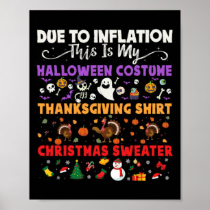 Mein geiles Halloween-Erntedank Ugly Costume Poster