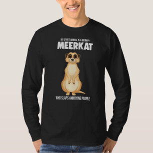 Mein Geist ist ein gruseliges Meerkat Meerkats T-Shirt