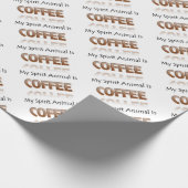 Mein Geist ist Kaffee Geschenkpapier (Ecke)