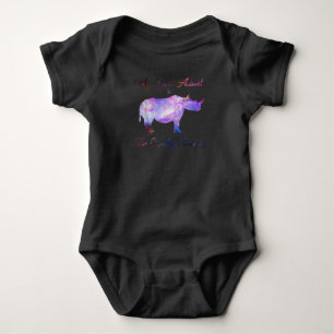 Mein Geist Tier Der Chubby Unicorn Adorn Rhino Baby Strampler