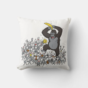 Mein Geist Tier: Ein Gorilla an einem engen Ort Kissen