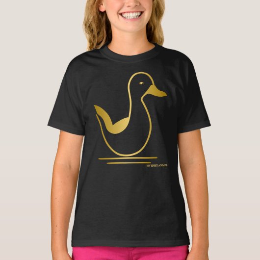 Mein Geist Tier - Ente T-Shirt (Vorderseite)