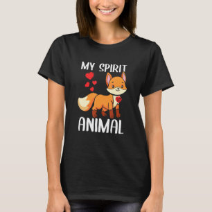 Mein Geist Tier Fox I Liebe Sie Herzchen Valentine T-Shirt