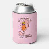Mein Geist Tier Grumpy Flamingo Funny Dosenkühler (Kanne Rückseite)