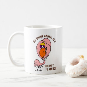 Mein Geist Tier Grumpy Flamingo Funny Kaffeetasse