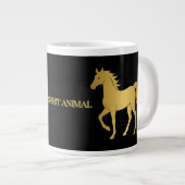Mein Geist Tier - Pferd Jumbo-Tasse (Vorderseite Rechts)