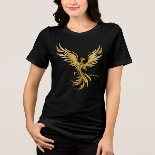 Mein Geist Tier - Phoenix Tri-Blend Shirt (Vorderseite)
