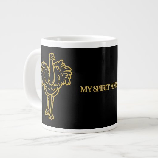 Mein Geist Tier - Strauß Jumbo-Tasse (Vorderseite Links)