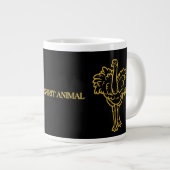 Mein Geist Tier - Strauß Jumbo-Tasse (Vorderseite Rechts)