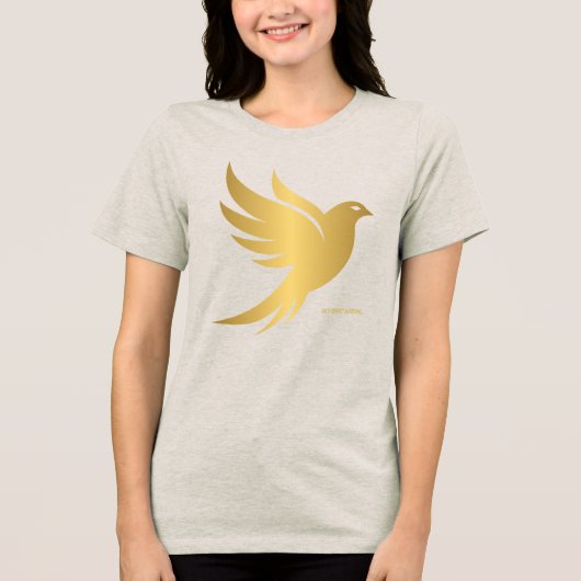 Mein Geist Tier - Taube Tri-Blend Shirt (Vorderseite)