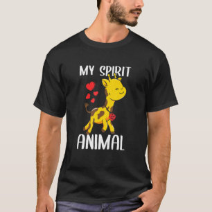 Mein Geist Tiergiraffe I Liebe Sie Herzchen Valent T-Shirt