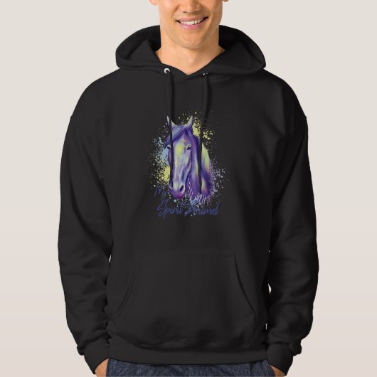 Mein Geist Tierpferd Hoodie (Vorderseite)