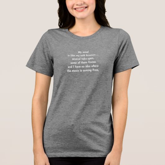 Mein Geist Tri-Blend Shirt (Vorderseite)