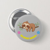 Mein Geist | Vorlage für den Niedlichen Ruhezustan Button (Vorne & Hinten)