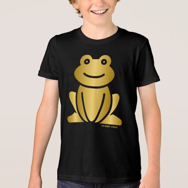 Mein Geisttier - Frosch Tri-Blend Shirt (Vorderseite)